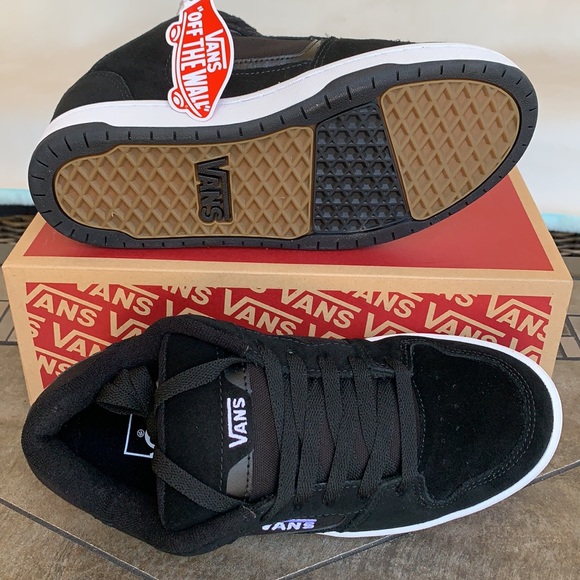 VANS DOCKET SUEDE BLACK/WHITE Men’s - Picture 4 of 16